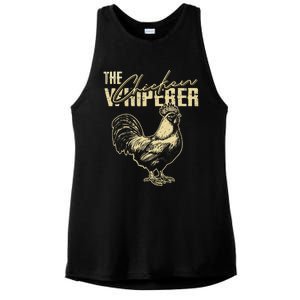 The Chicken Whisperer Funny Chicken Rooster Farming Ladies PosiCharge Tri-Blend Wicking Tank