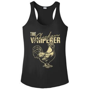 The Chicken Whisperer Funny Chicken Rooster Farming Ladies PosiCharge Competitor Racerback Tank