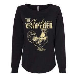 The Chicken Whisperer Funny Chicken Rooster Farming Womens California Wash Sweatshirt