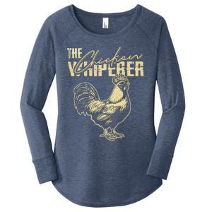 The Chicken Whisperer Funny Chicken Rooster Farming Women's Perfect Tri Tunic Long Sleeve Shirt