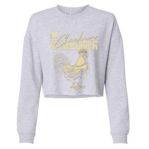 The Chicken Whisperer Funny Chicken Rooster Farming Cropped Pullover Crew