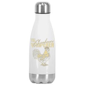 The Chicken Whisperer Funny Chicken Rooster Farming Stainless Steel Insulated Water Bottle