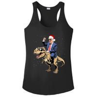 Trump Christmas Xmas T Rex Funny Trump Dinosaur Ladies PosiCharge Competitor Racerback Tank