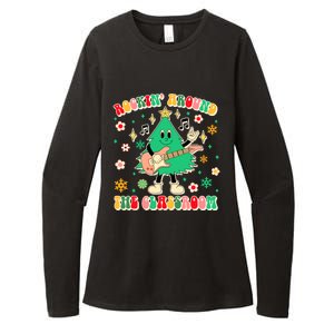 Teacher Christmas Xmas Vibes Rockin Around The Classroom Womens CVC Long Sleeve Shirt