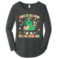 Teacher Christmas Xmas Vibes Rockin Around The Classroom Women's Perfect Tri Tunic Long Sleeve Shirt