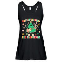 Teacher Christmas Xmas Vibes Rockin Around The Classroom Ladies Essential Flowy Tank