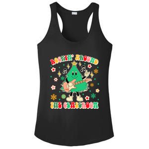 Teacher Christmas Xmas Vibes Rockin Around The Classroom Ladies PosiCharge Competitor Racerback Tank