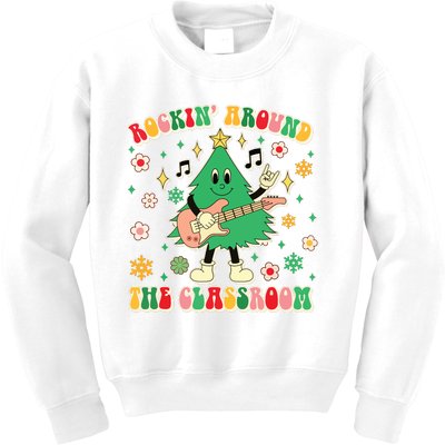 Teacher Christmas Xmas Vibes Kids Sweatshirt