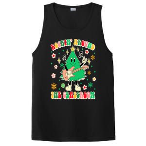 Teacher Christmas Xmas Vibes Rockin' Around The Classroom PosiCharge Competitor Tank