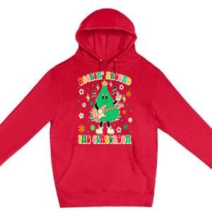 Teacher Christmas Xmas Vibes Rockin' Around The Classroom Premium Pullover Hoodie