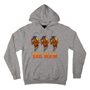 Turkey Cowboy Yeehaw Thanksgiving Day Rodeo Western Cowgirl Tall Hoodie