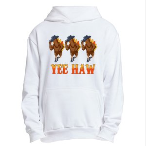 Turkey Cowboy Yeehaw Thanksgiving Day Rodeo Western Cowgirl Urban Pullover Hoodie