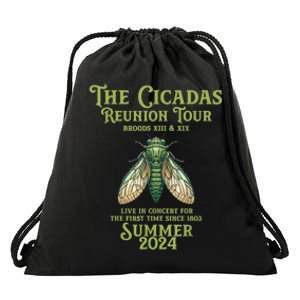 The Cicada Year Reunion U.S Entomology Cicada 2024 Drawstring Bag