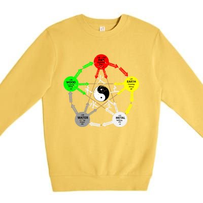 Tai Chi Yin Yang Chinese Medicine Gift Premium Crewneck Sweatshirt