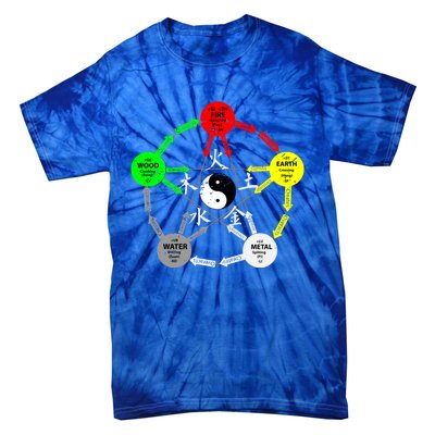 Tai Chi Yin Yang Chinese Medicine Gift Tie-Dye T-Shirt