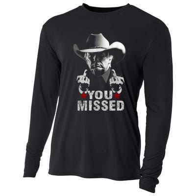 Trump Cowboy You Missed Cooling Performance Long Sleeve Crew