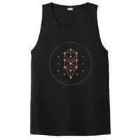 Trippy Cool Yoga Sacred Geometry Geometric Repeating Circles PosiCharge Competitor Tank