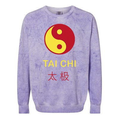 Tai Chi Yin Yang Colorblast Crewneck Sweatshirt