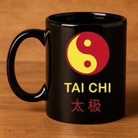 Tai Chi Yin Yang 11oz C Handle Ceramic Mug