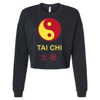 Tai Chi Yin Yang Cropped Pullover Crew