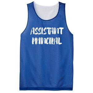 Teacher's Day 100 Days Of School Cool Assistant Principal Funny Gift Mesh Reversible Basketball Jersey Tank