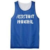 Teacher's Day 100 Days Of School Cool Assistant Principal Funny Gift Mesh Reversible Basketball Jersey Tank