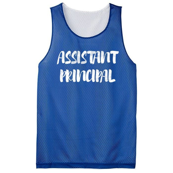 Teacher's Day 100 Days Of School Cool Assistant Principal Funny Gift Mesh Reversible Basketball Jersey Tank