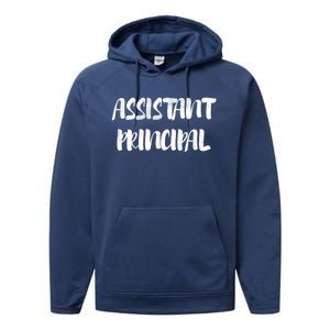 Teacher's Day 100 Days Of School Cool Assistant Principal Funny Gift Performance Fleece Hoodie