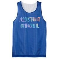 Teacher's Day 100 Days Of School Cool Assistant Principal Gift Mesh Reversible Basketball Jersey Tank