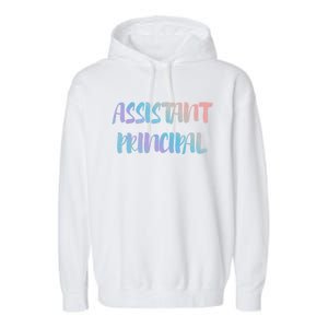 Teacher's Day 100 Days Of School Cool Assistant Principal Gift Garment-Dyed Fleece Hoodie