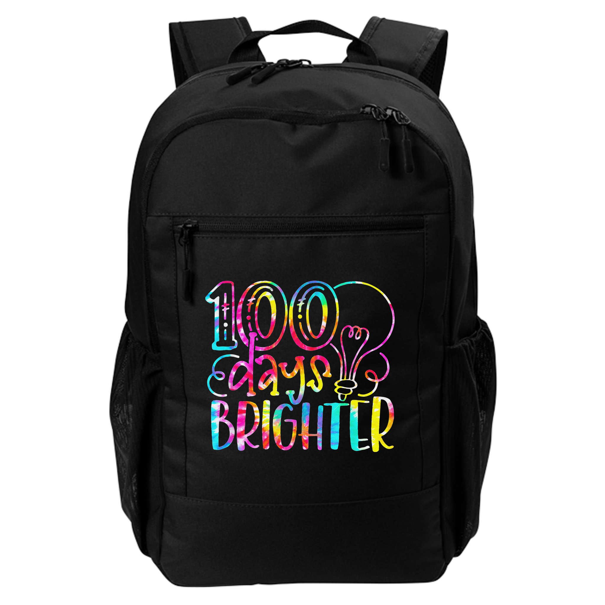 Tie Dye 100 Days Brighter Student Happy 100th Day Of School Backpack