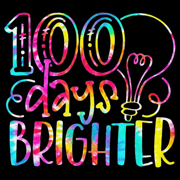 Tie Dye 100 Days Brighter Student Happy 100th Day Of School Sustainable Bucket Hat
