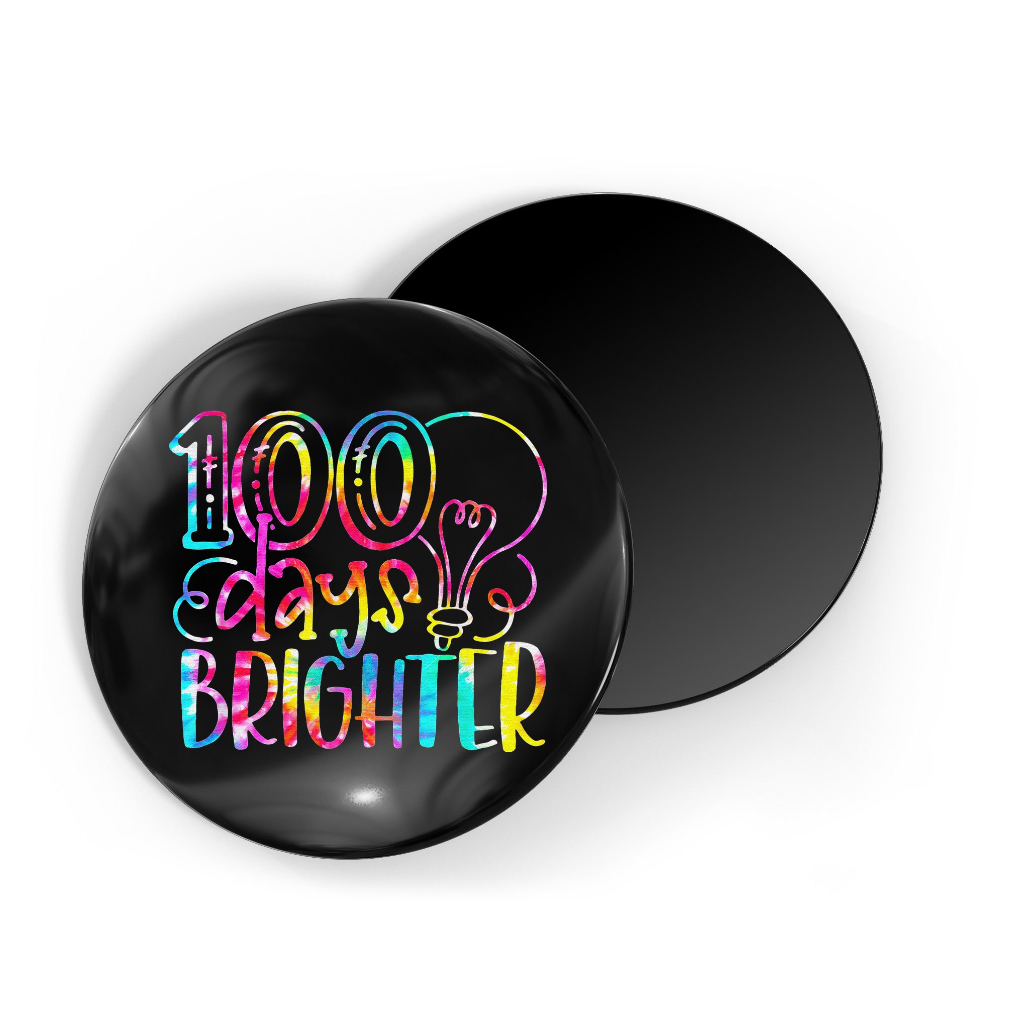 Tie Dye 100 Days Brighter Student Happy 100th Day Of School Magnet