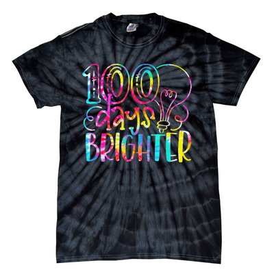 Tie Dye 100 Days Brighter Student Happy 100th Day Of School Tie-Dye T-Shirt