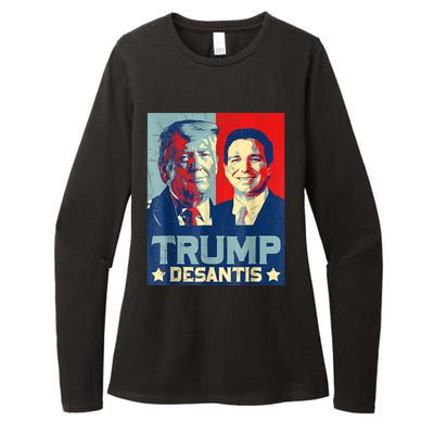 Trump DeSantis 2024 Election Make America Florida Womens CVC Long Sleeve Shirt