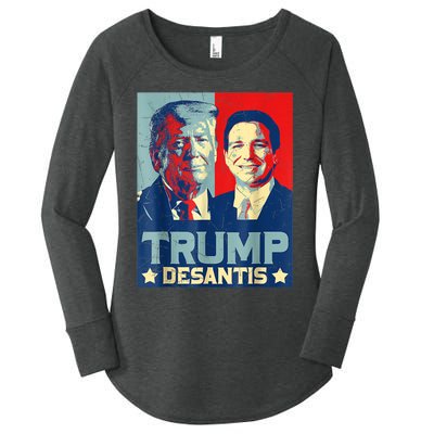 Trump DeSantis 2024 Election Make America Florida Women's Perfect Tri Tunic Long Sleeve Shirt