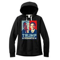 Trump DeSantis 2024 Election Make America Florida Women's Fleece Hoodie