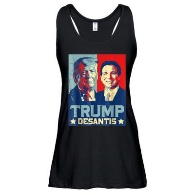 Trump DeSantis 2024 Election Make America Florida Ladies Essential Flowy Tank