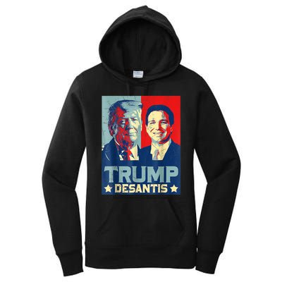 Trump DeSantis 2024 Election Make America Florida Women's Pullover Hoodie