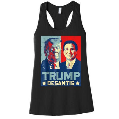 Trump DeSantis 2024 Election Make America Florida Women's Racerback Tank