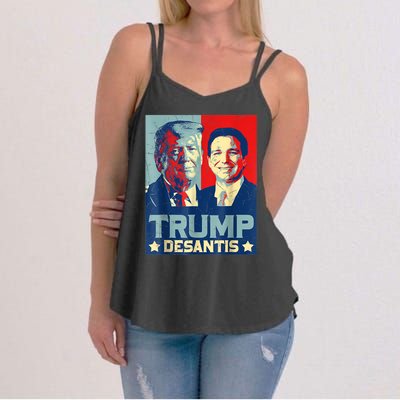 Trump DeSantis 2024 Election Make America Florida Women's Strappy Tank