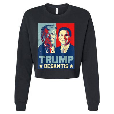 Trump DeSantis 2024 Election Make America Florida Cropped Pullover Crew