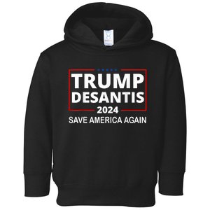 Trump Desantis 2024 Save America Again Republican Election Toddler Hoodie