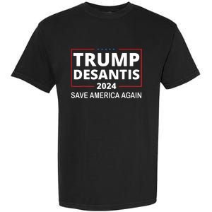 Trump Desantis 2024 Save America Again Republican Election Garment-Dyed Heavyweight T-Shirt