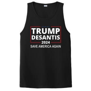 Trump Desantis 2024 Save America Again Republican Election PosiCharge Competitor Tank