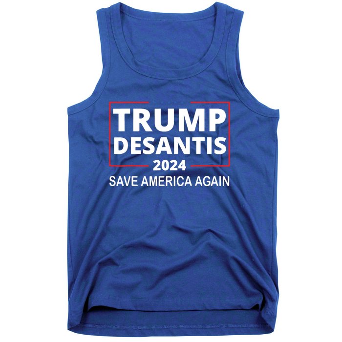 Trump Desantis 2024 Save America Again Republican Election Tank Top