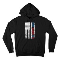 Trump Desantis 2024 American Flag Hoodie