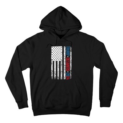 Trump Desantis 2024 American Flag Hoodie