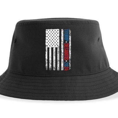 Trump Desantis 2024 American Flag Sustainable Bucket Hat