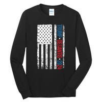 Trump Desantis 2024 American Flag Tall Long Sleeve T-Shirt